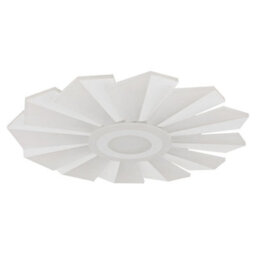 Luminosa Lighting Luminosa Alwina Integrated Led Semi Flush Ceiling Light White Matt Led Dimmable 2700-6000K Remote Control Timer - thumbnail 2