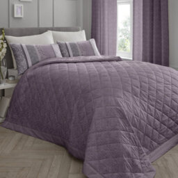 Dreams & Drapes Hanworth Hand Drawn Leaves Fronds And Fauna Design Quilted Bedspread - thumbnail 1