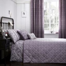Dreams & Drapes Hanworth Hand Drawn Leaves Fronds And Fauna Design Quilted Bedspread - thumbnail 3