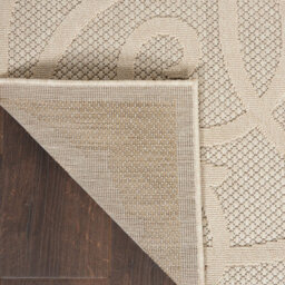 Cozumel Czm04 Easy To Clean Stain Resistant Modern Optical 3D Abstract Cream Outdoor Rug For Patio & Garden-122Cm X 183Cm - thumbnail 5