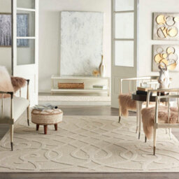 Cozumel Czm04 Easy To Clean Stain Resistant Modern Optical 3D Abstract Cream Outdoor Rug For Patio & Garden-122Cm X 183Cm - thumbnail 1