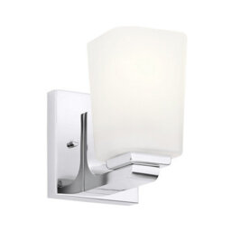 Luminosa Lighting Elstead Kichler Roehm Bathroom Wall Lamp Polished Chrome, Ip44