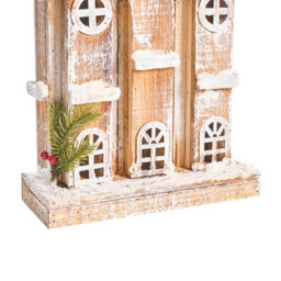 Beliani Christmas Decoration Led Nilaka House 85 Cm Light Brown - thumbnail 7