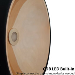 Modern Hanging Pendant Light Set In Matt Black And Copper Finish With Built-In Led Bulbs - thumbnail 5