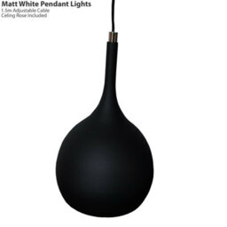 Modern Hanging Pendant Light Set In Matt Black And Copper Finish With Built-In Led Bulbs - thumbnail 3