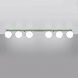Sollux Lighting Yoli Steel/glass Olive Green 6 Lights Minimalist Ceiling Lamps - thumbnail 3