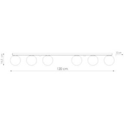 Sollux Lighting Yoli Steel/glass Olive Green 6 Lights Minimalist Ceiling Lamps - thumbnail 8