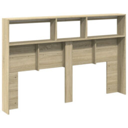 Walplus Headboard Cabinet With Led Sonoma Oak 160X17X102 Cm - thumbnail 8