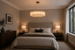 Brass bee Alabaster Ring Chandelier. Solid Brass Luxury Ceiling Light. Satin Brass - thumbnail 9