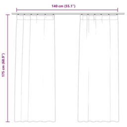 Berkfield Blackout Curtains 2 Pcs With Hooks Velvet Cream 140X175 Cm - thumbnail 7