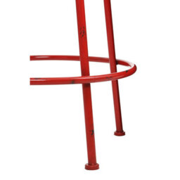 Orsina Artisan Red Metal Bar Stool - thumbnail 3
