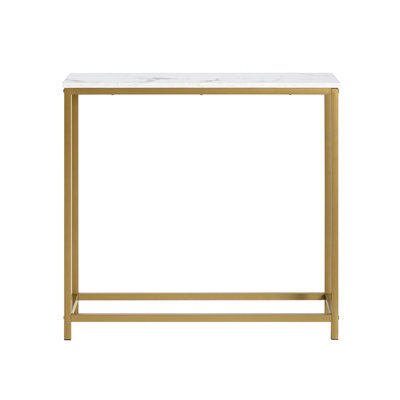 Sobuy Fsb29-G, Console Table Side Table End Table Hall Table Living Room Table, Gold,multicolour,w80Xd29.5Xh74.5 - image 1