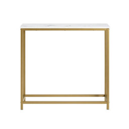 Sobuy Fsb29-G, Console Table Side Table End Table Hall Table Living Room Table, Gold,multicolour,w80Xd29.5Xh74.5