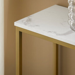 Sobuy Fsb29-G, Console Table Side Table End Table Hall Table Living Room Table, Gold,multicolour,w80Xd29.5Xh74.5 - thumbnail 8
