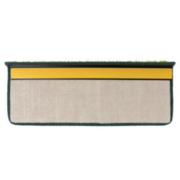 Floordirekt Barcelona Self Adhesive Edged Soft Shaggy Stair Tread Mat For Indoor Stairs Rectangular Green 23.5 X 65 Cm - thumbnail 3