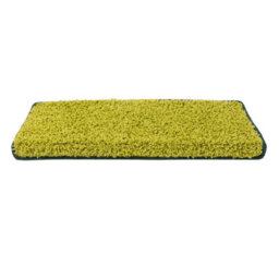 Floordirekt Barcelona Self Adhesive Edged Soft Shaggy Stair Tread Mat For Indoor Stairs Rectangular Green 23.5 X 65 Cm - thumbnail 5