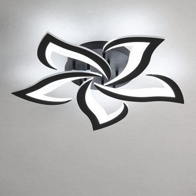 Pheashine Modern Led Ceiling Light, 60W Acrylic Ceiling Light, 6500K Cool White Light, Suitable For Living Rooms - image 1