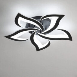 Pheashine Modern Led Ceiling Light, 60W Acrylic Ceiling Light, 6500K Cool White Light, Suitable For Living Rooms - thumbnail 1