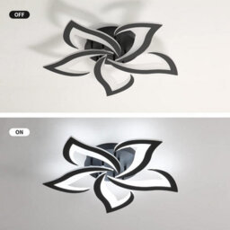 Pheashine Modern Led Ceiling Light, 60W Acrylic Ceiling Light, 6500K Cool White Light, Suitable For Living Rooms - thumbnail 5