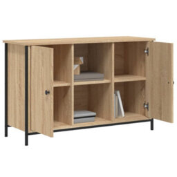 Berkfield Industrial Tv Cabinet Sonoma Oak 100X35X65 Cm Engineered Wood - thumbnail 4