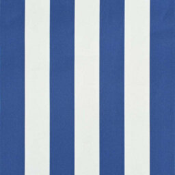 Walplus Retractable Awning Garden Sun Shade Canopy Gazebo For Back Door, Porch, Patio 350X150 Cm Blue And White - thumbnail 6