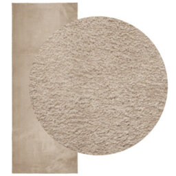 Berkfield Rug Huarte Short Pile Soft And Washable Sand 80X200 Cm - thumbnail 3