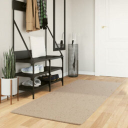 Berkfield Rug Huarte Short Pile Soft And Washable Sand 80X200 Cm - thumbnail 1