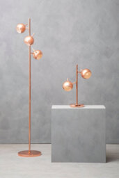 Orsina Copper Finish Arched Table Lamp With Dual Shades, Adjustable Metal Dome Desk Light, Modern Table Lamp - thumbnail 4