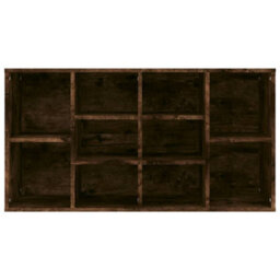 Berkfield Shoe Bench Smoked Oak 103X30X54.5 Cm Engineered Wood - thumbnail 5