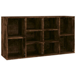 Berkfield Shoe Bench Smoked Oak 103X30X54.5 Cm Engineered Wood - thumbnail 2