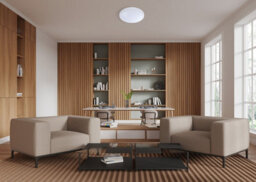 Luminosa Lighting Luminosa Borla 48Cm Flush Ceiling Light White 4000K Neutral White - thumbnail 3