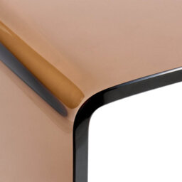 Beliani Console Table Kendall Tempered Glass Brown - thumbnail 5
