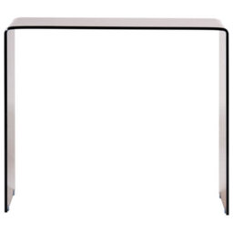 Beliani Console Table Kendall Tempered Glass Brown - thumbnail 4