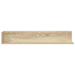 Berkfield Wall Shelves 2 Pcs Sonoma Oak 100X16.5X16.5 Cm Engineered Wood - thumbnail 4