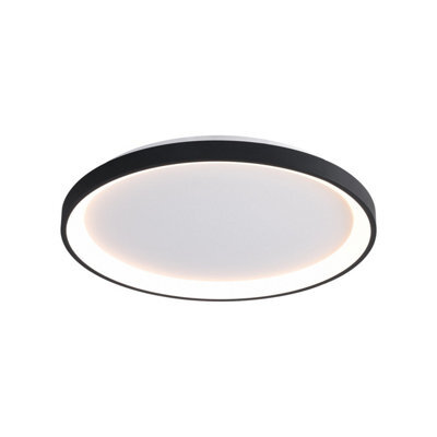 Luminosa Lighting Luminosa Raden 48Cm Led Semi Flush Ceiling Light Black 3000/4000/6000K - image 1