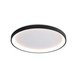 Luminosa Lighting Luminosa Raden 48Cm Led Semi Flush Ceiling Light Black 3000/4000/6000K - thumbnail 1