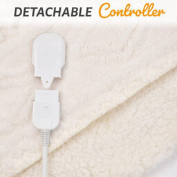 Glamhaus Heated Electric Throw Blanket - Luxurious & Soft Design - 9 Temperature Settings & 9-Hour Timer White - thumbnail 3