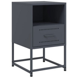 Berkfield Bedside Cabinets 2 Pcs Anthracite 36X39X60.5 Cm Steel - thumbnail 5