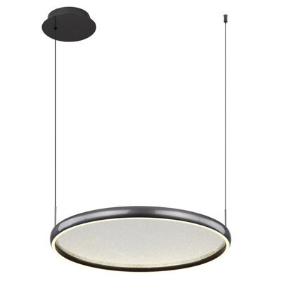 Luminosa Lighting Luminosa Briggs Pendant Ceiling Light Matt Black Led Dimmable 2700-6000K Remote Control - image 1