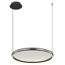 Luminosa Lighting Luminosa Briggs Pendant Ceiling Light Matt Black Led Dimmable 2700-6000K Remote Control