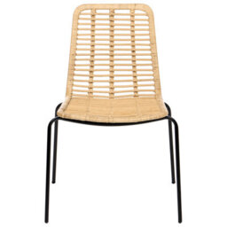 Beliani Set Of 2 Dining Chairs Taos Rattan Natural - thumbnail 5