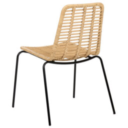 Beliani Set Of 2 Dining Chairs Taos Rattan Natural - thumbnail 7
