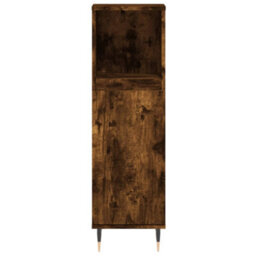 Berkfield 3 Piece Bathroom Furniture Set Smoked Oak Engineered Wood - thumbnail 8