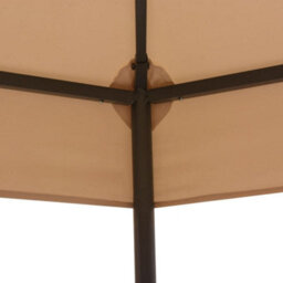 Berkfield Garden Marquee Gazebo Pavilion Tent Hexagonal Beige 323X265 Cm - thumbnail 3