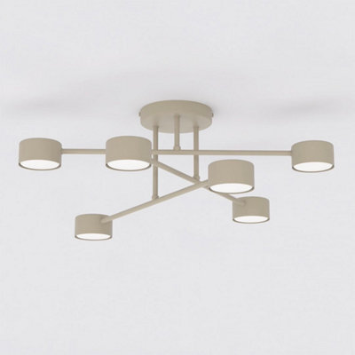 Emibig Lighting Emibig Halo Ceiling Lamp 6 X Gx53 Beige - image 1