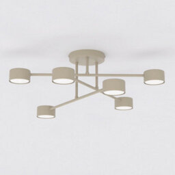 Emibig Lighting Emibig Halo Ceiling Lamp 6 X Gx53 Beige - thumbnail 1