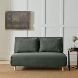 Furniturebox Uk Bobby Green Jumbo Corduroy Double Folding Sofa Bed - thumbnail 2