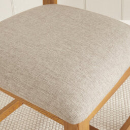 The Furniture Market Rustic Oak Ladder Back Dining Chair - thumbnail 4