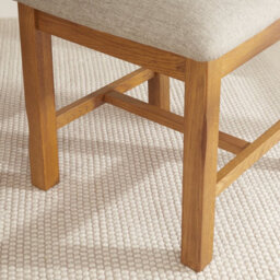 The Furniture Market Rustic Oak Ladder Back Dining Chair - thumbnail 6