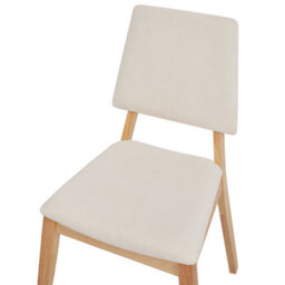 Beliani Set Of 2 Dining Chairs Merrill Wood Light Beige - thumbnail 7